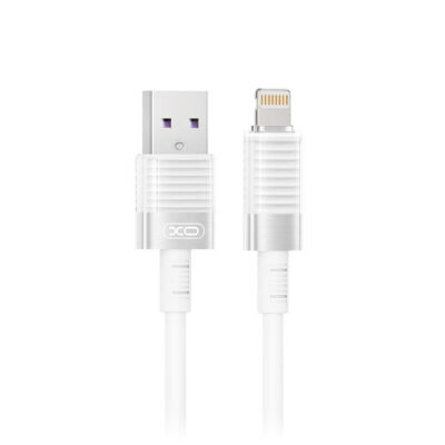 Καλώδιο USB High-Speed Α αρσ. - Lightning, 1.00m σε λευκό χρώμα XO NB282