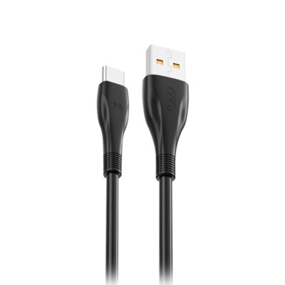Καλώδιο USB High-Speed Α αρσ. - USB type-C αρσ., 1.00m σε μαύρο χρώμα XO NB185
