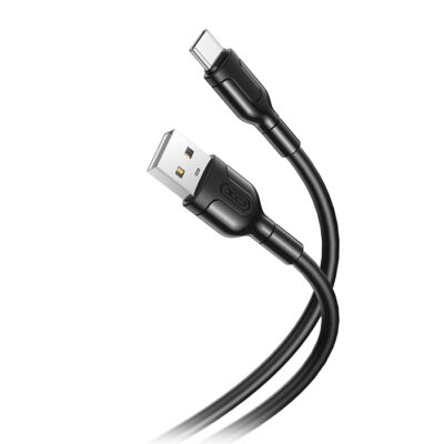 Καλώδιο High-Speed USB A αρσ. - USB Type-C αρσ. 10.5W, 1.00m σε μαύρο χρώμα XO NB212
