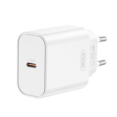 Universal φορτιστής USB-C PD20W, σε λευκό χρώμα XO CE32 (EU) PD20W SINGLE USB-C FAST CHARGER