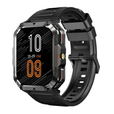 BLACKVIEW MULTI-FUNCTION SMARTWATCH WITH FLASHLIGHT COMPASS BT CALL & HEALTH MANAGEMENT BLACK W70PRO-B