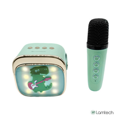 LAMTECH BT5.4 RGB KID KARAOKE SPEAKER GREEN WITH MIC KRODDY LAM980213